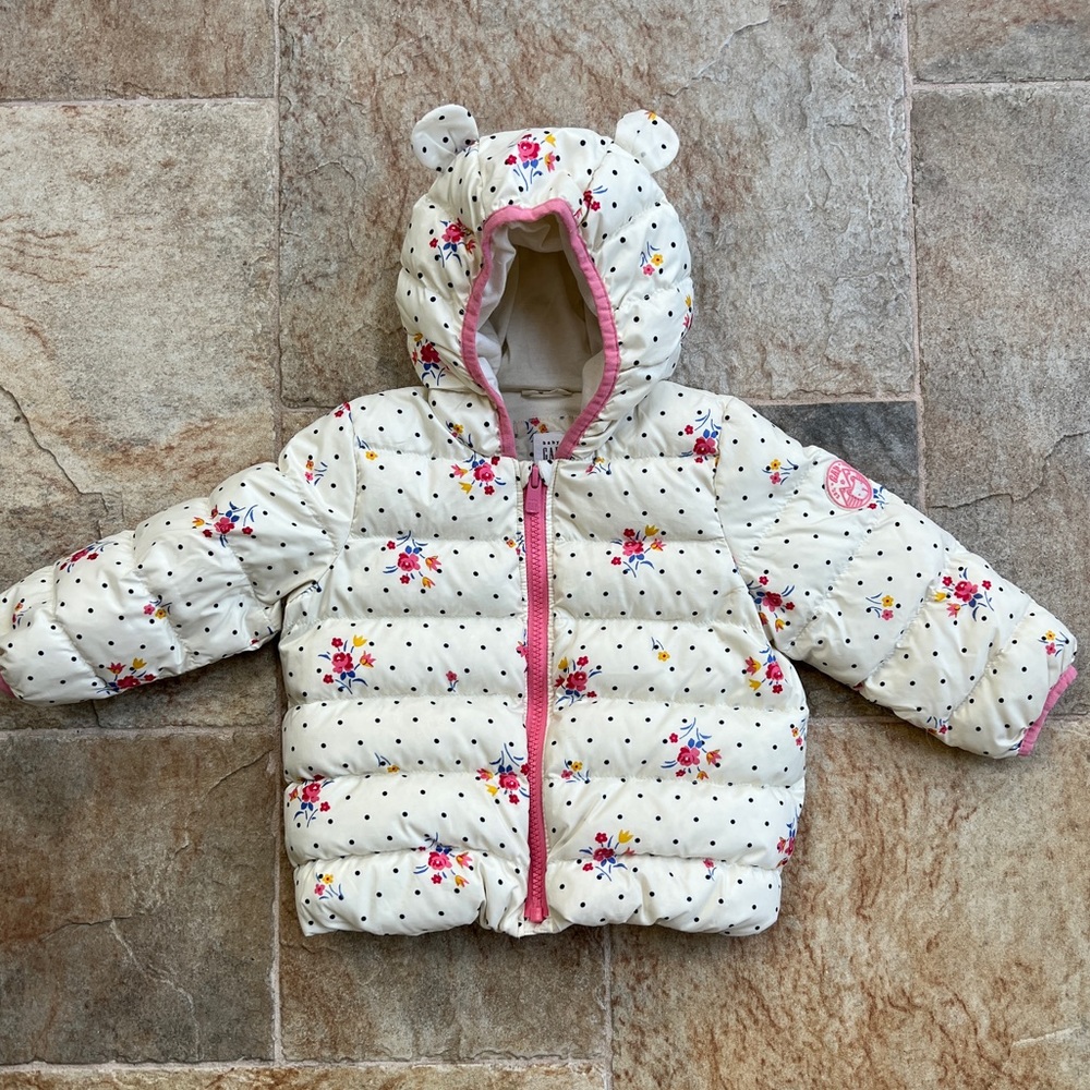 Baby Gap Girls’ 18-24m Hooded Winter Coat